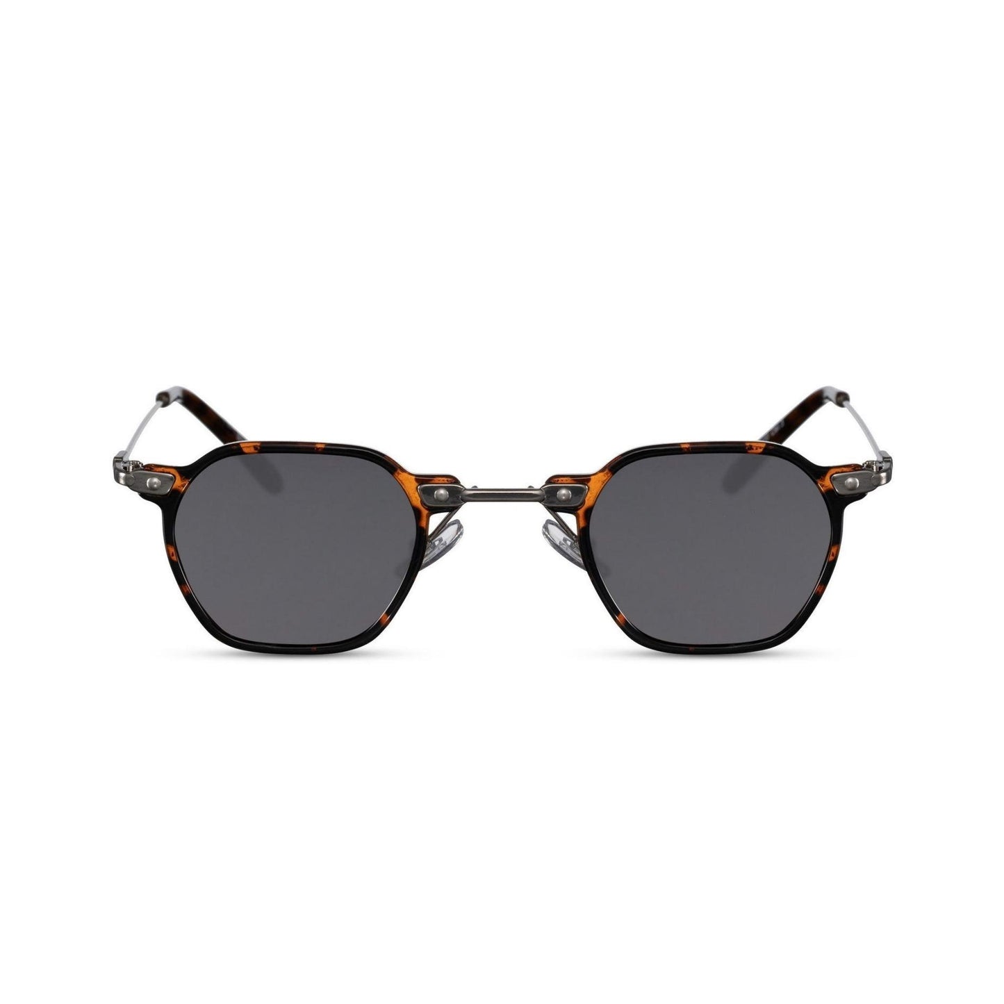 Γυαλιά ηλίου (retro) Mirage της Exposure Sunglasses με προστασία UV400 με καφέ σκελετό και μαύρο φακό.